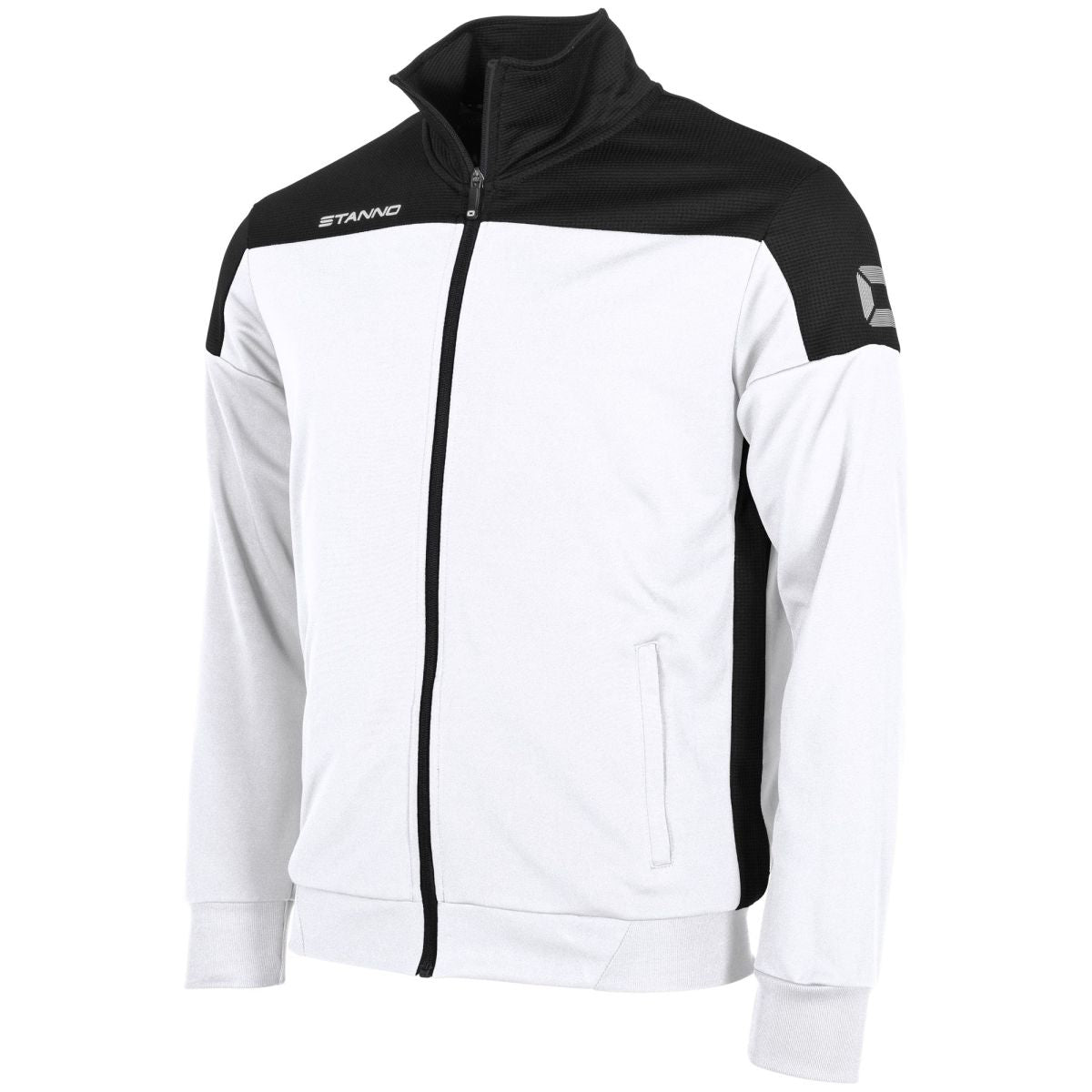 Pride Full Zip Jacke, Weiß - Schwarz