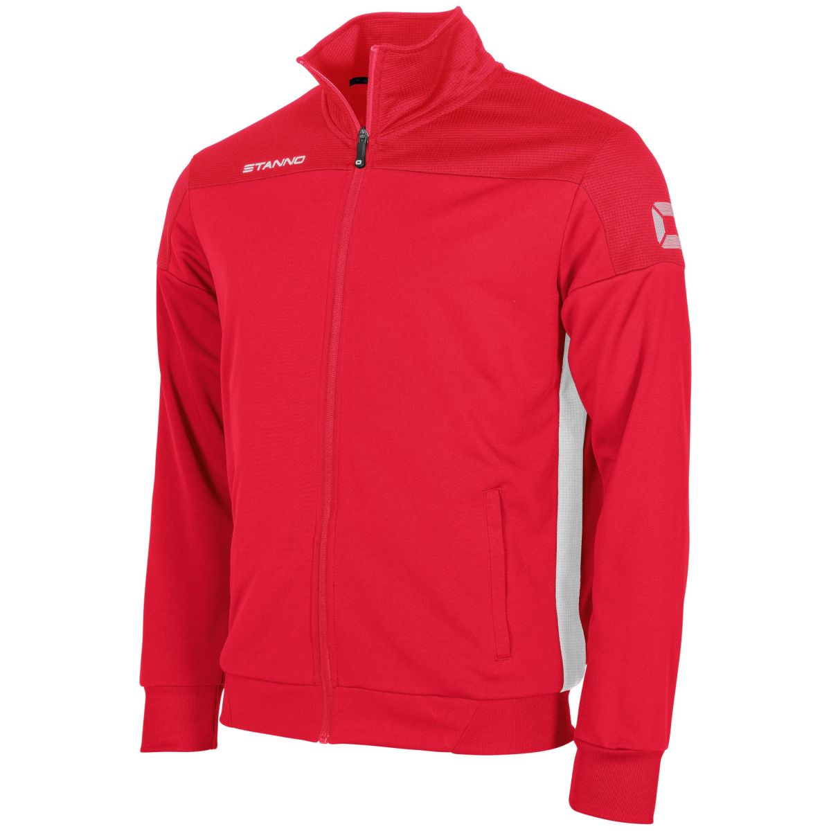 Pride Full Zip Jacke, Rot - Weiß
