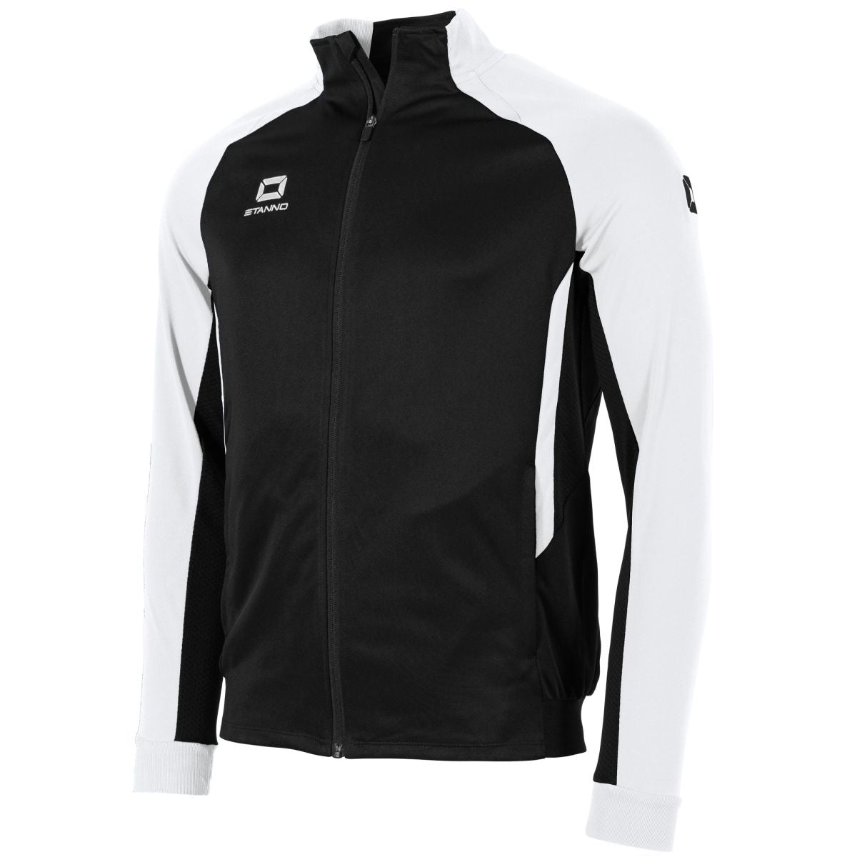 Stadio Full Zip Top, Schwarz - Weiß
