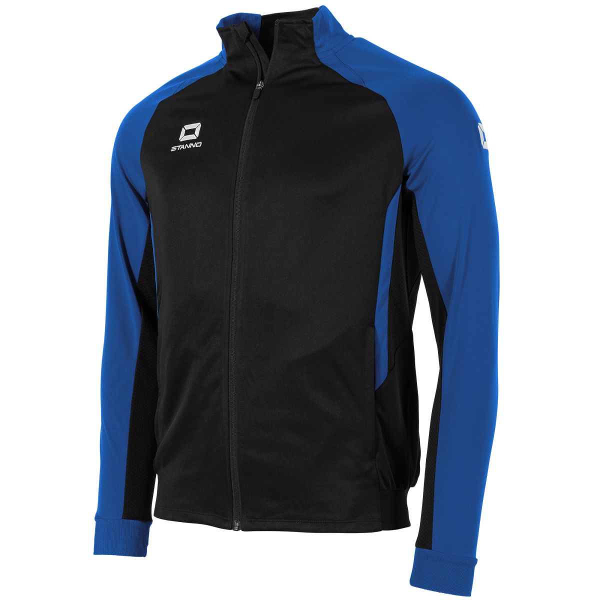 Stadio Full Zip Top, Schwarz - Royalblau