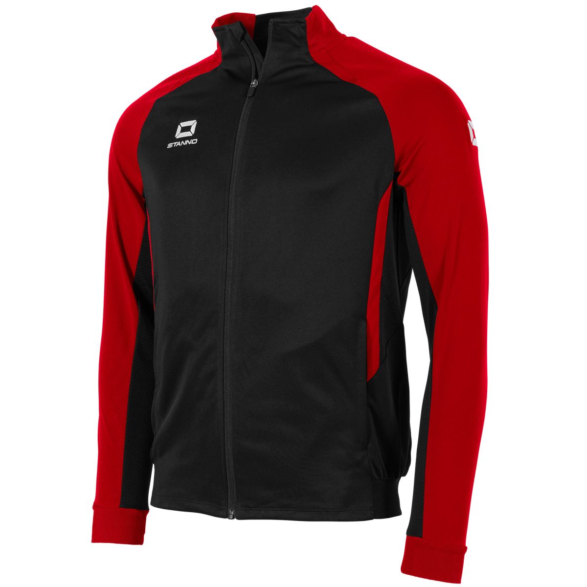 Stadio Full Zip Top, Schwarz - Rot