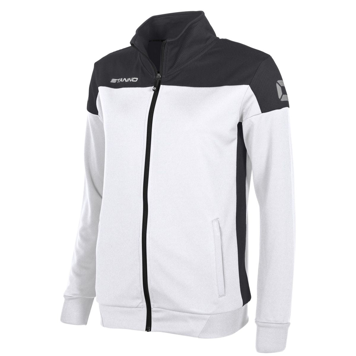 Pride Full Zip Jacke Damen, Weiß - Schwarz
