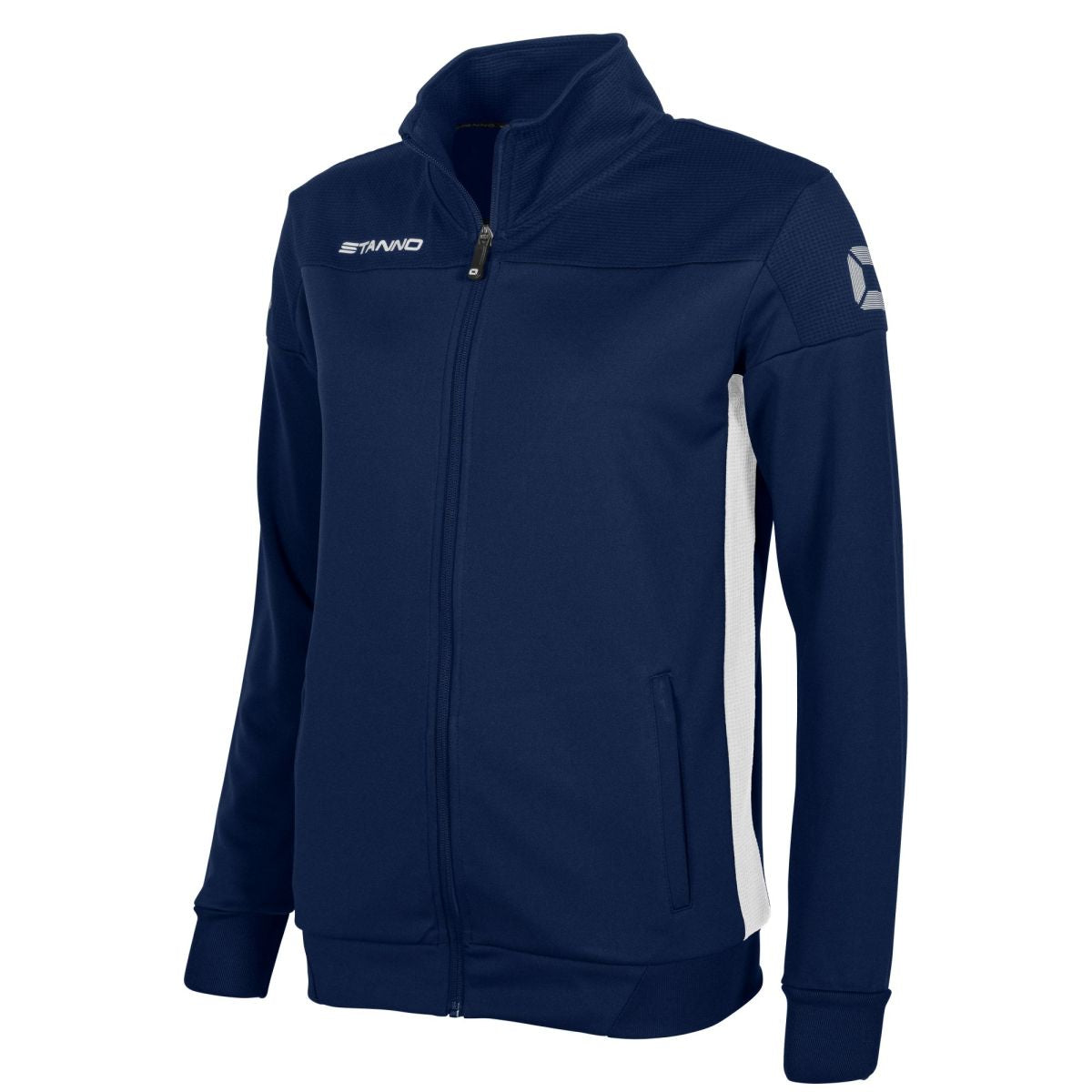 Pride Full Zip Jacke Damen, Navy - Weiß