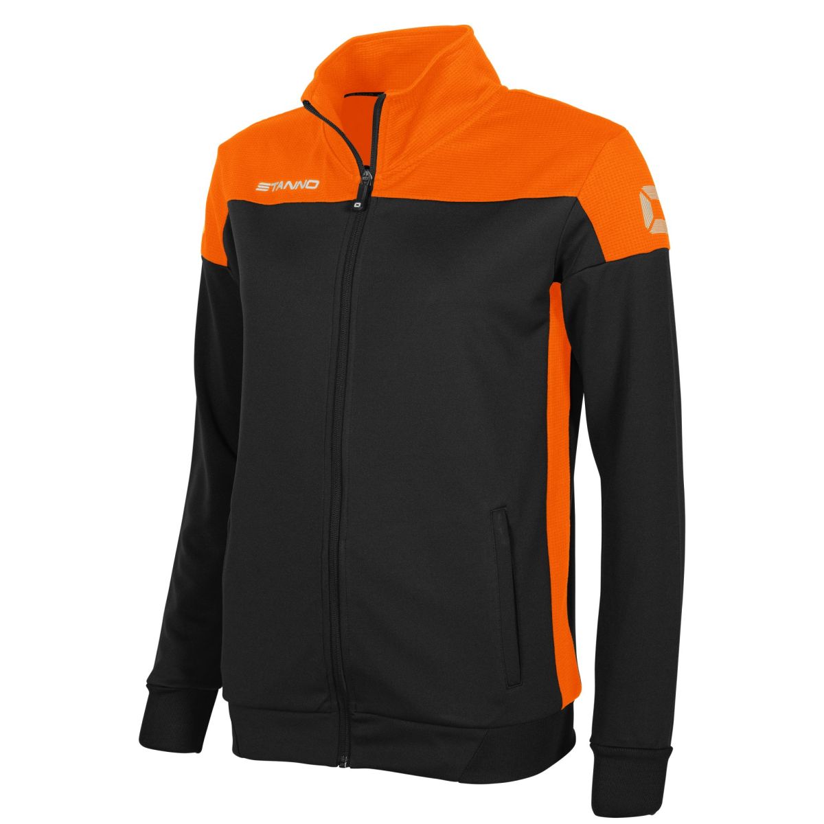 Pride Full Zip Jacke Damen, Schwarz - Orange