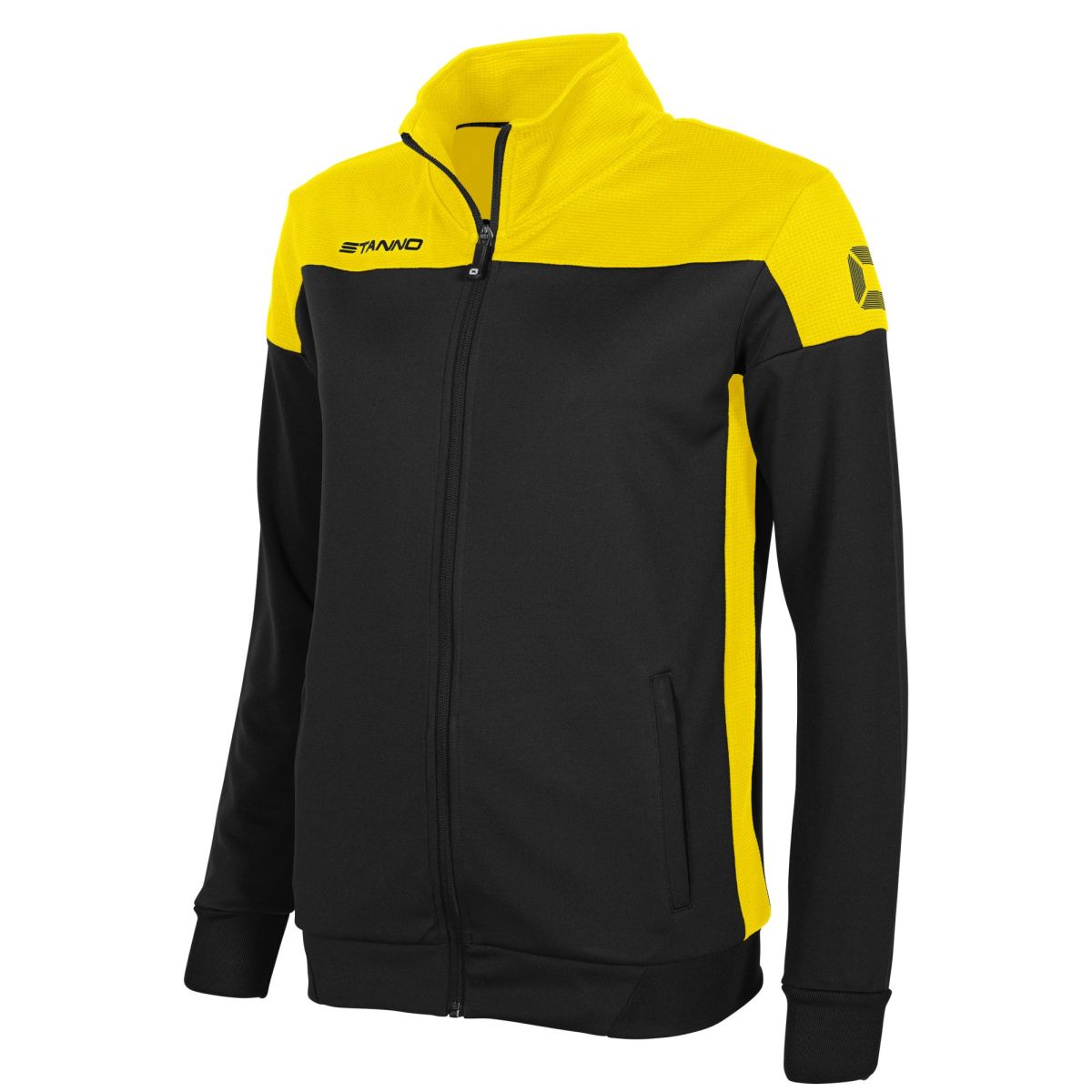 Pride Full Zip Jacke Damen, Schwarz - Gelb