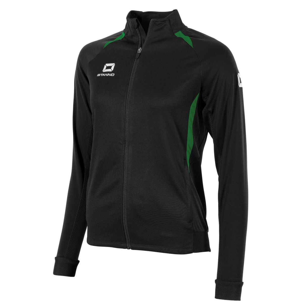 Stadio Full Zip Top Damen, Schwarz - Grün