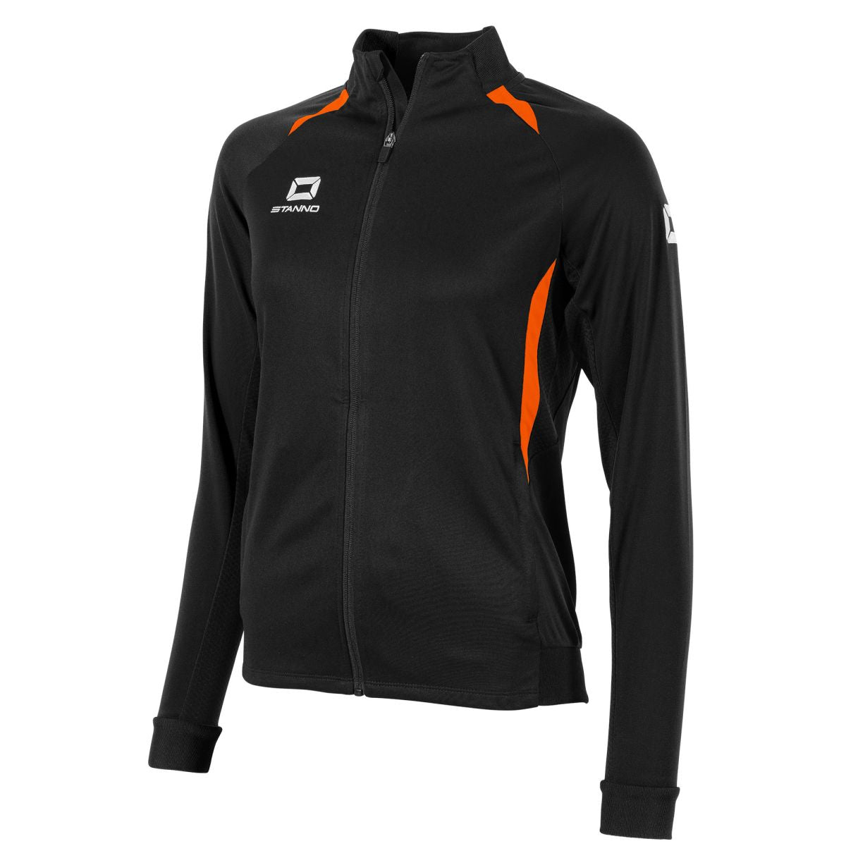 Stadio Full Zip Top Damen, Schwarz - Orange