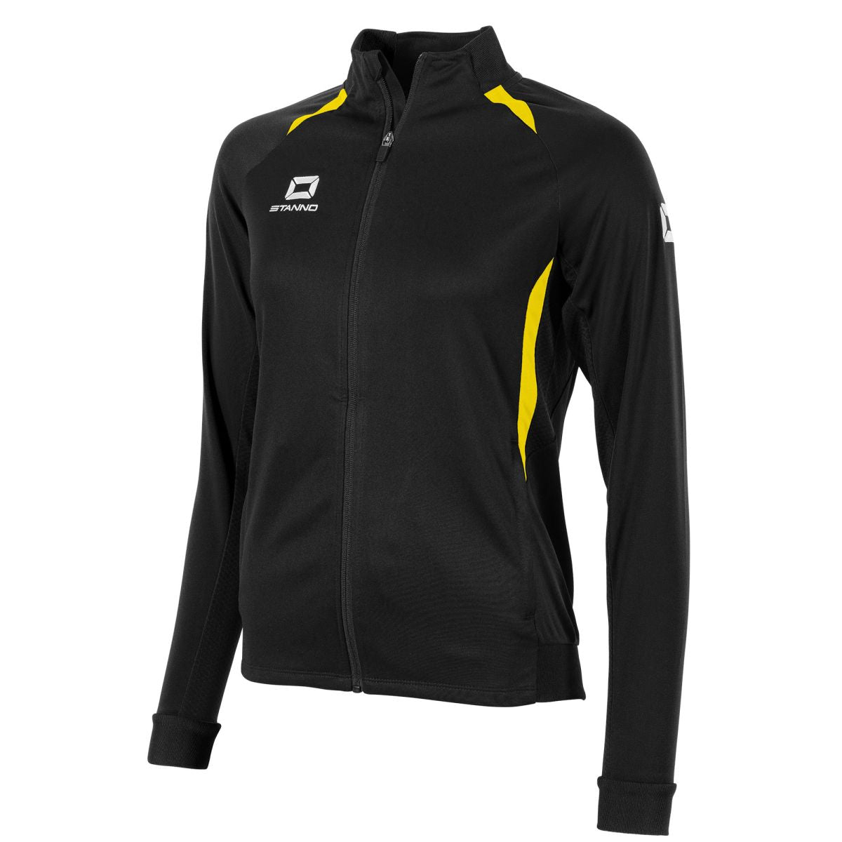 Stadio Full Zip Top Damen, Schwarz - Gelb