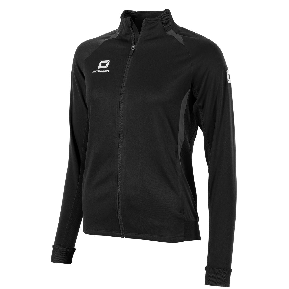 Stadio Full Zip Top Damen, Schwarz - Anthrazit