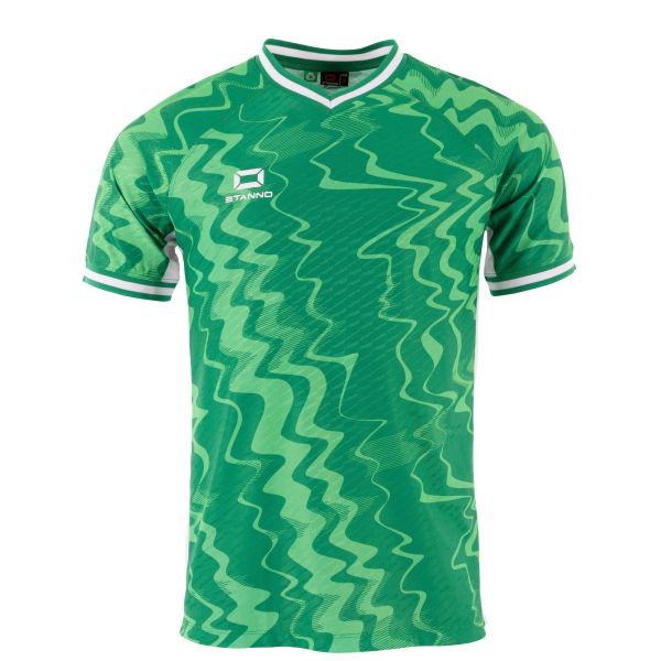 Wave Shirt, Green-White