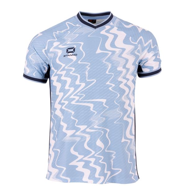 Wave Shirt, Sky Blue-White-Navy