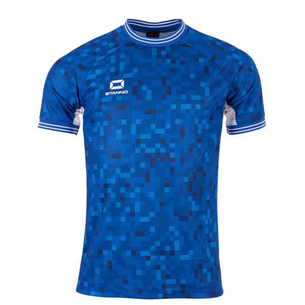 Pixel Shirt, Royal-White