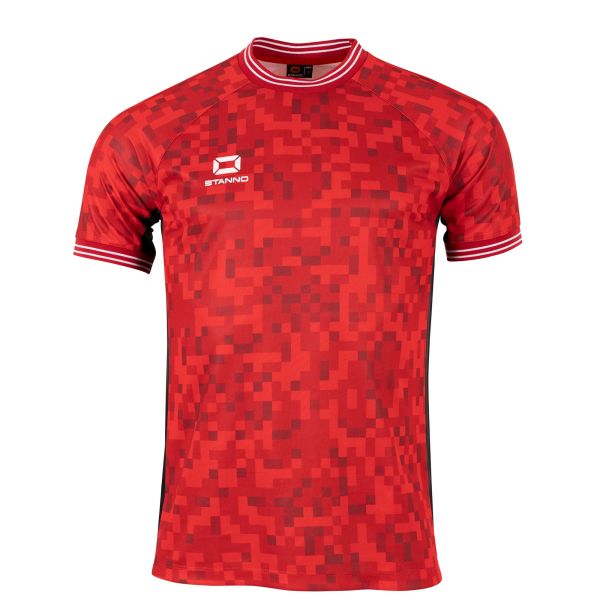 Pixel Shirt, Red-Black