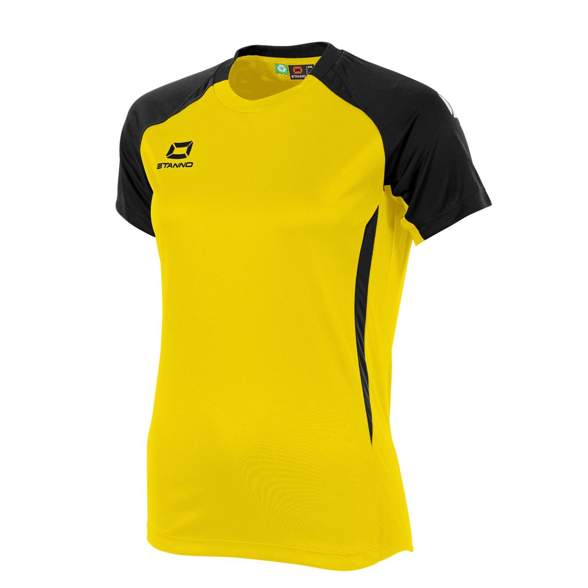 Stadio T-Shirt Damen, Gelb - Schwarz