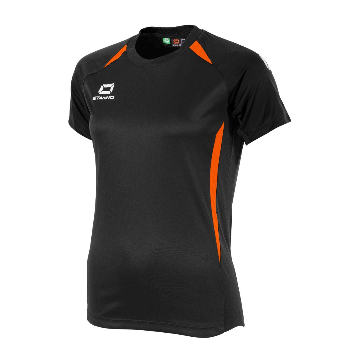 Stadio T-Shirt Damen, Schwarz - Orange
