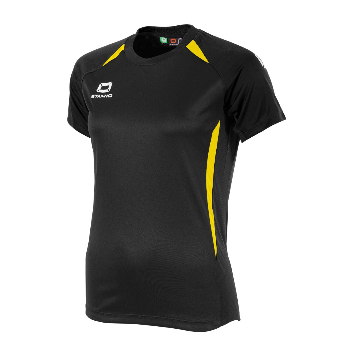 Stadio T-Shirt Damen, Schwarz - Gelb