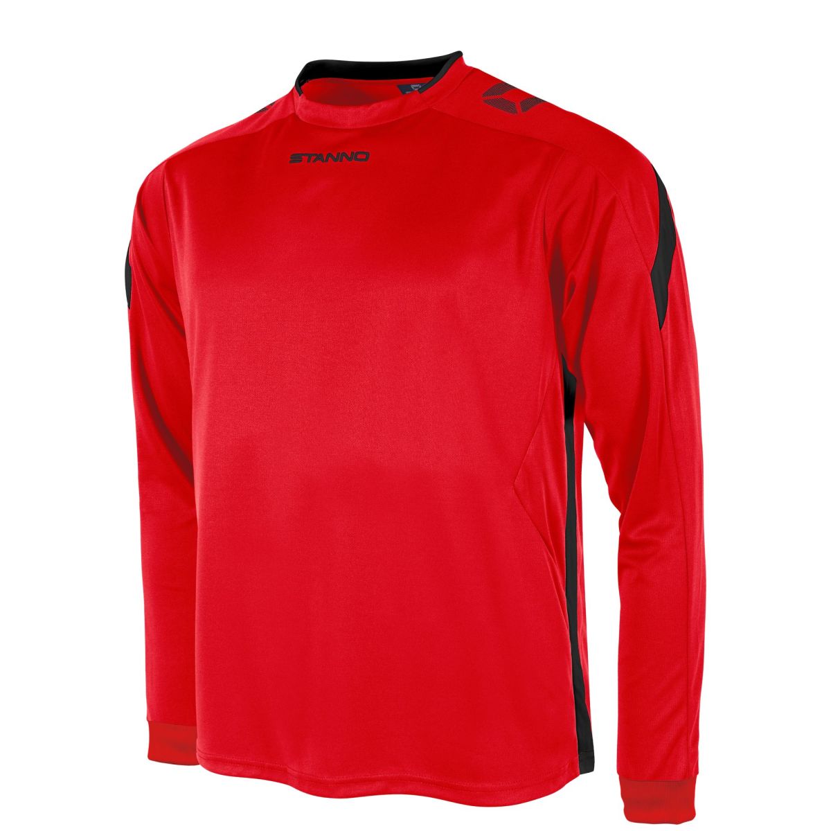 Drive Match Trikot LS, Rot - Schwarz