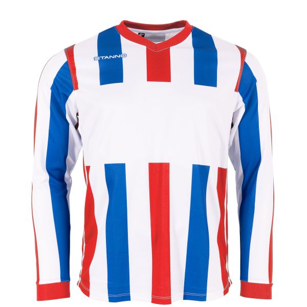 Aspire Langarm Trikot, White-Red-Royal