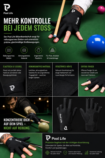 Pool Life Billard Handschuh