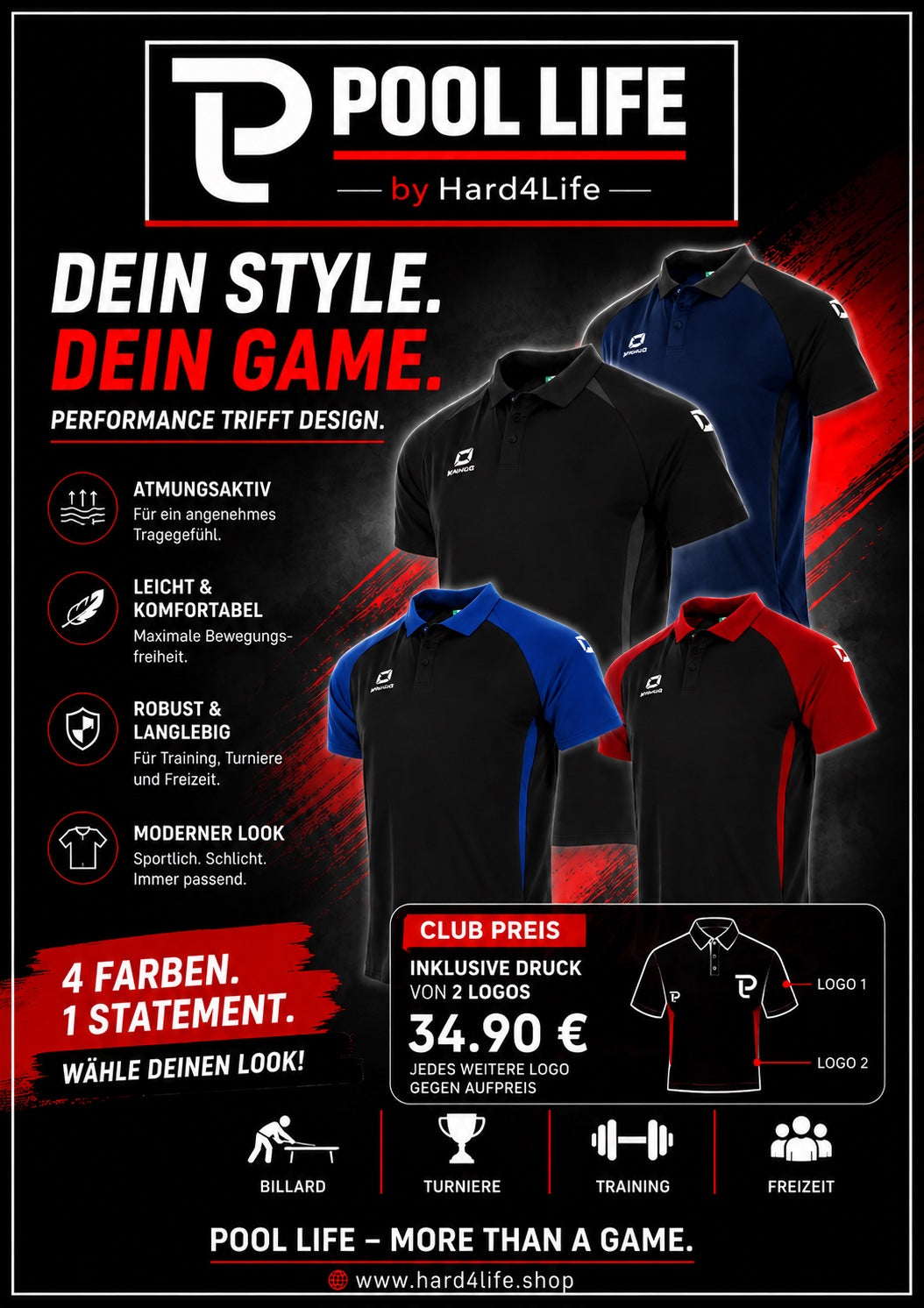 Pool Life Club-Angebot für Billardvereine